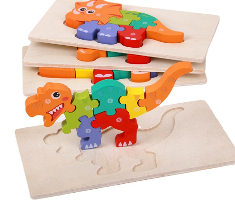 3D Wooden Animal & Dinosaur Puzzle