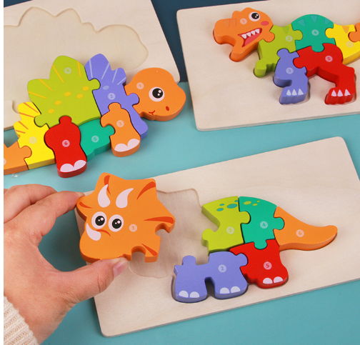 3D Wooden Animal & Dinosaur Puzzle
