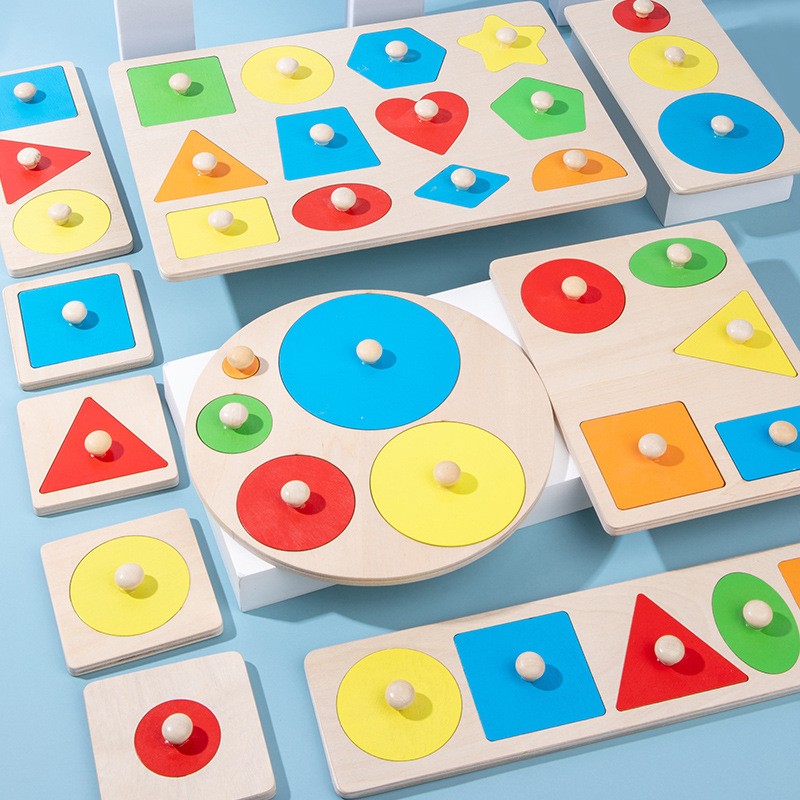Montessori Geometric Shape Puzzle Board