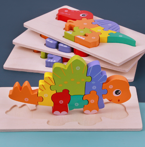 3D Wooden Animal & Dinosaur Puzzle