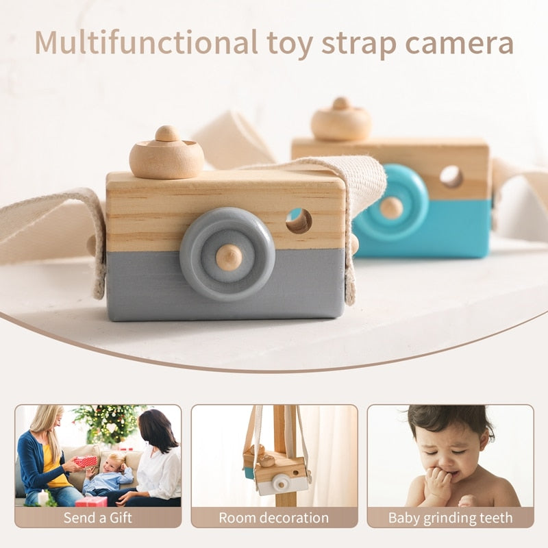 Wooden Kaleidoscope Camera Toy