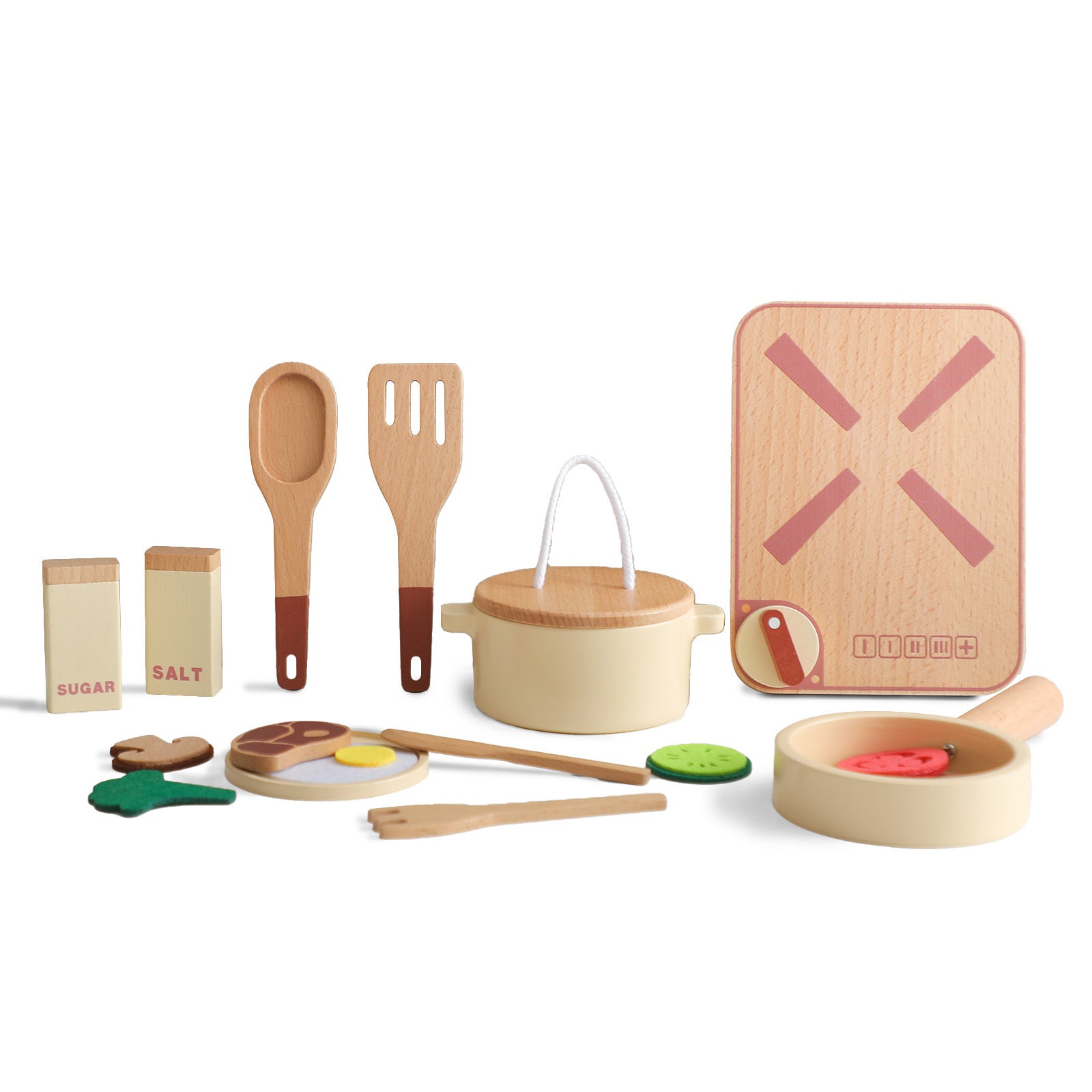 Montessori Wooden Tableware Puzzle Set