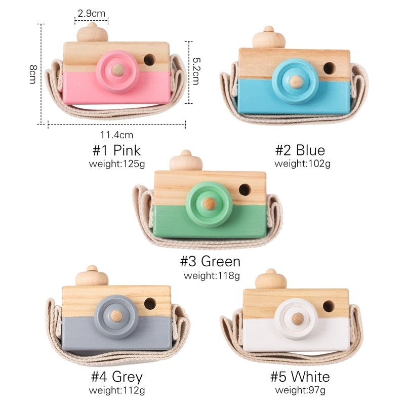 Wooden Kaleidoscope Camera Toy